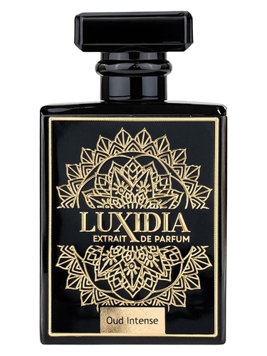 Frasco de Oud Intense, de Luxidia