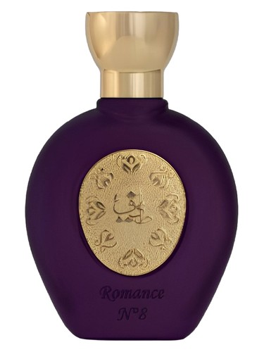 Frasco de Romance N°8 – The Enchanting Scent of Iris, de Taif Al Emarat