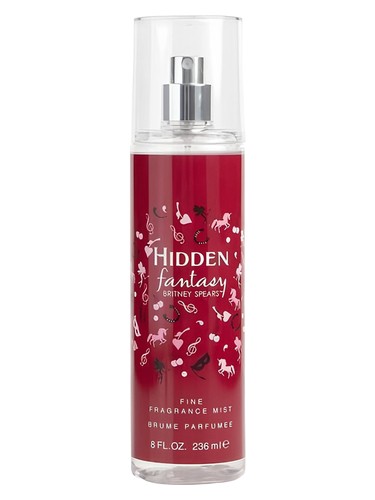 Frasco de Hidden Fantasy Body Mist, de Britney Spears