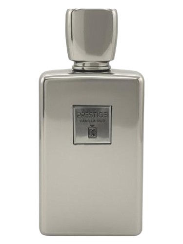 Frasco de Prestige Vanilla Oud, de Aura Fragrances
