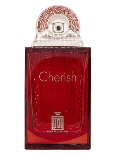 Frasco de Cherish, de Aura Fragrances