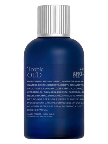 Frasco de Tropic Oud, de ARO-FAC Aroma Factory