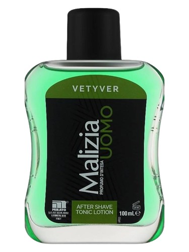 Frasco de Vetyver, de Malizia