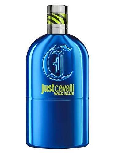 Frasco de Just Cavalli Wild Blue, de Roberto Cavalli