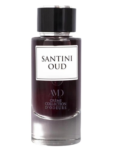 Frasco de Santini Oud, de AMD Perfumes