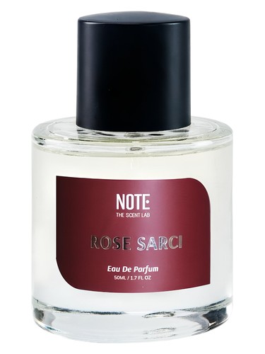 Frasco de Rose Sarci, de NOTE – The Scent Lab