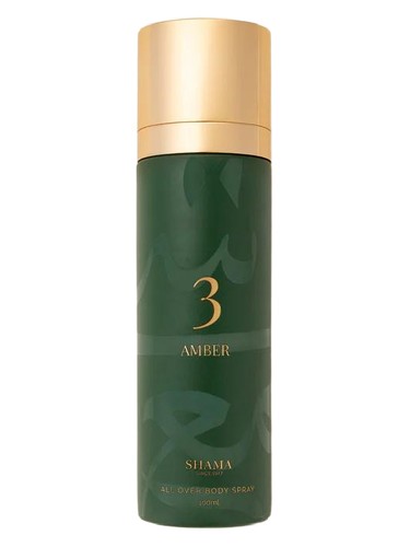 Frasco de Amber 3 Body Spray, de Shama Perfumes