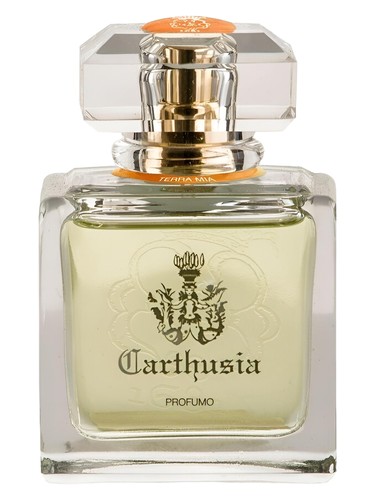 Frasco de Caprissimo Profumo, de Carthusia