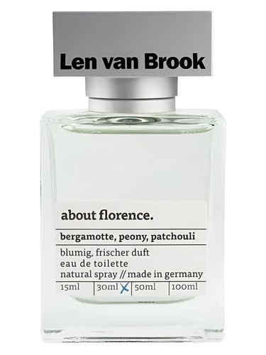 Frasco de Len van Brook - About Florence, de Jean & Len