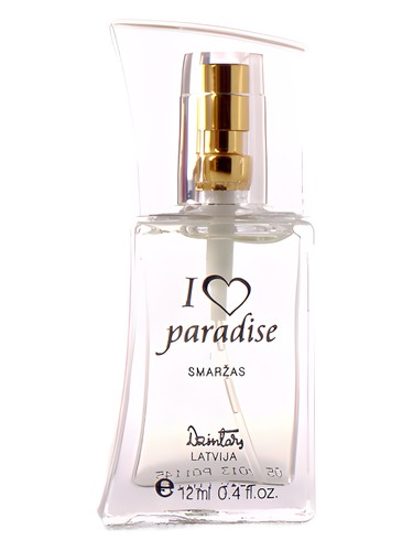 Frasco de I Love Paradise, de Dzintars