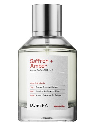 Frasco de Saffron & Amber, de Lovery