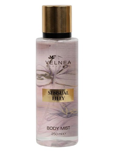 Frasco de Sensual Lilly Body Mist, de Velnea