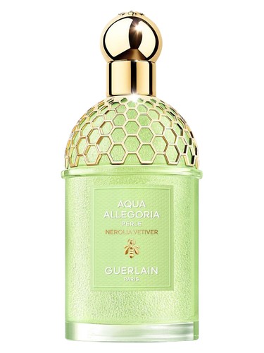 Frasco de Aqua Allegoria Perle Nerolia Vetiver, de Guerlain
