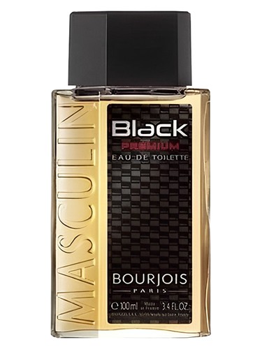 Frasco de Masculin Black Premium, de Bourjois
