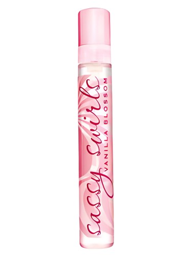 Frasco de Sassy Swirls Vanilla Blossom, de Avon