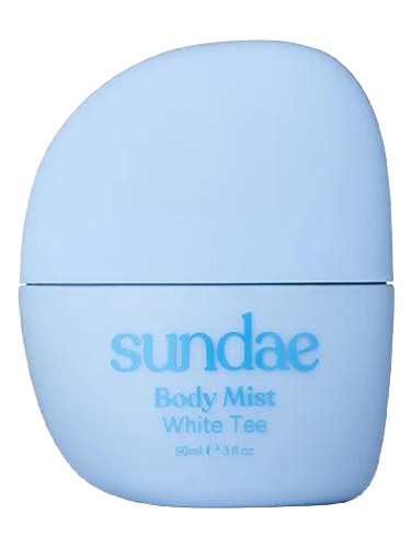 Frasco de White Tee Body Mist, de Sundae
