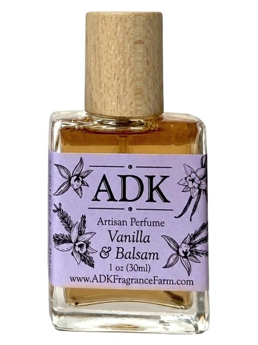 Frasco de Vanilla & Balsam, de Adirondack Fragrance