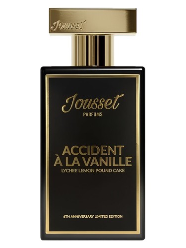 Frasco de Accident à la Vanille – Lychee Lemon Pound Cake, de Jousset Parfums