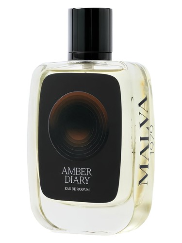Frasco de Amber Diary, de Malva 1979