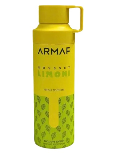 Frasco de Odyssey Limoni Body Mist, de Armaf