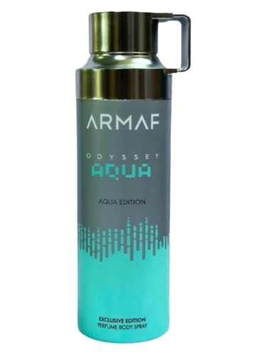 Frasco de Odyssey Aqua Body Mist — Armaf
