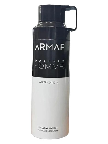Frasco de Odyssey Homme White Edition Body Mist, de Armaf