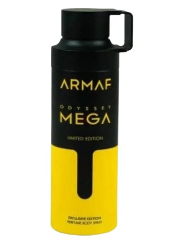 Frasco de Odyssey Mega Body Spray, de Armaf