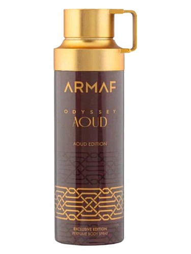 Frasco de Odyssey Aoud Body Mist, de Armaf