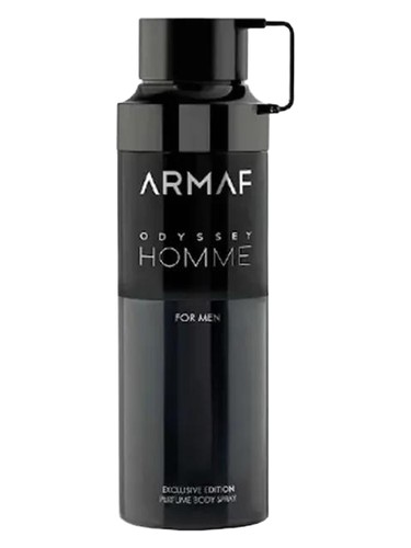Frasco de Odyssey Homme Body Mist, de Armaf