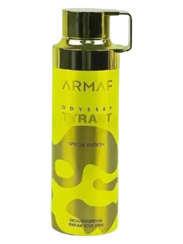 Frasco de Odyssey Tyrant Body Mist, de Armaf