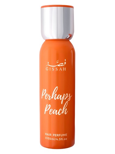 Frasco de Perhaps Peach Hair Mist, de Gissah