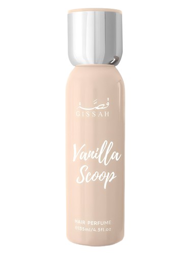 Frasco de Vanilla Scoop Hair Mist, de Gissah