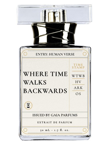 Frasco de Where Time Walks Backwards, de Gaia Parfums