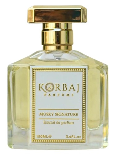 Frasco de Musky Signature, de Korbaj