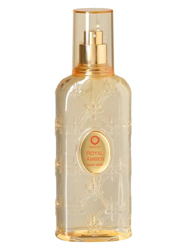 Frasco de Royal Amber Body Mist, de Orientica Premium