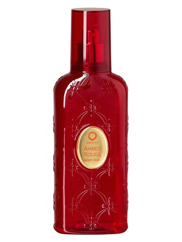Frasco de Amber Rouge Body Mist, de Orientica Premium