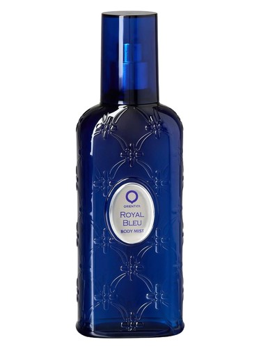 Frasco de Royal Bleu Body Mist, de Orientica Premium
