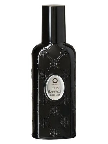 Frasco de Oud Saffron Body Mist, de Orientica Premium