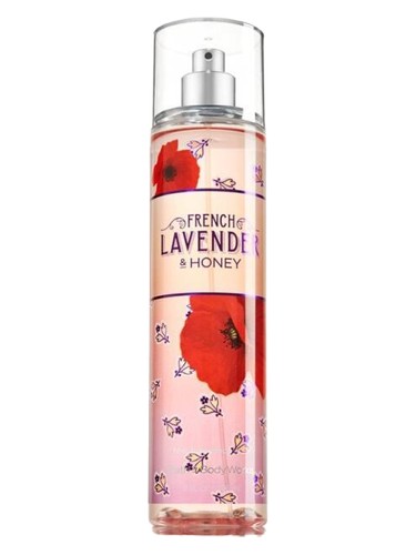 Frasco de French Lavender & Honey Body Mist, de Bath & Body Works
