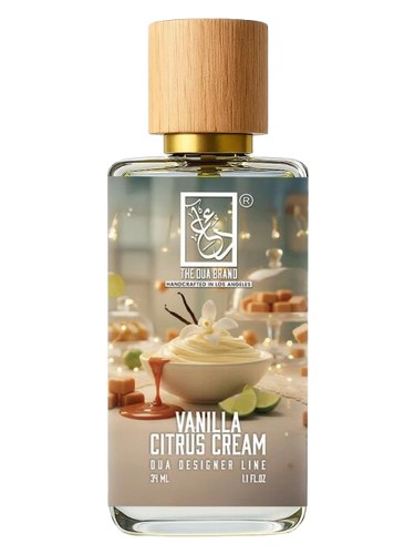 Frasco de Vanilla Citrus Cream, de The Dua Brand