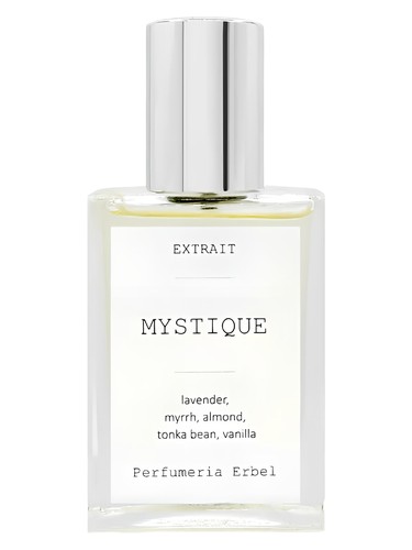 Frasco de Mystique, de Perfumeria Erbel