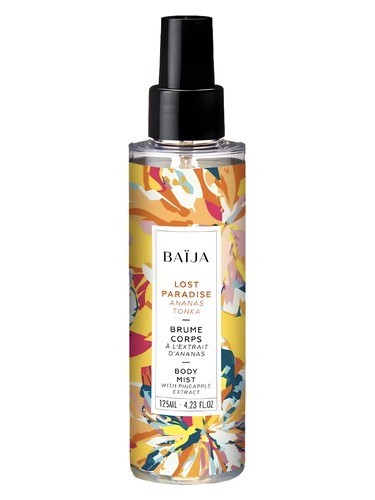 Frasco de Lost Paradise Body Mist, de Baija