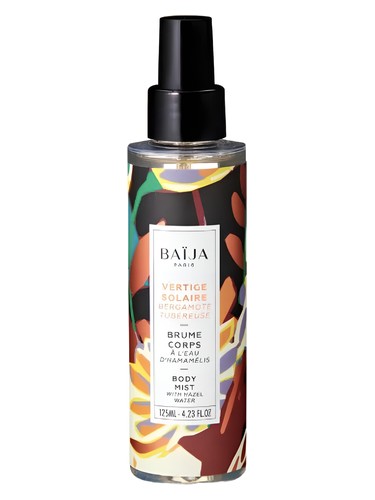 Frasco de Vertige Solaire Body Mist, de Baija