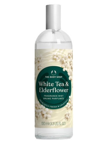 Frasco de White Tea & Elderflower, de The Body Shop