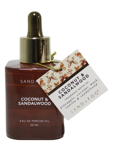 Frasco de Coconut & Sandalwood Perfume Oil, de Sand + Fog
