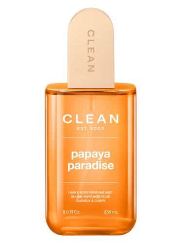 Frasco de Papaya Paradise Mist, de Clean