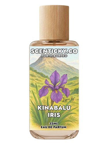 Frasco de Kinabalu Iris, de SCENTICKY.CO