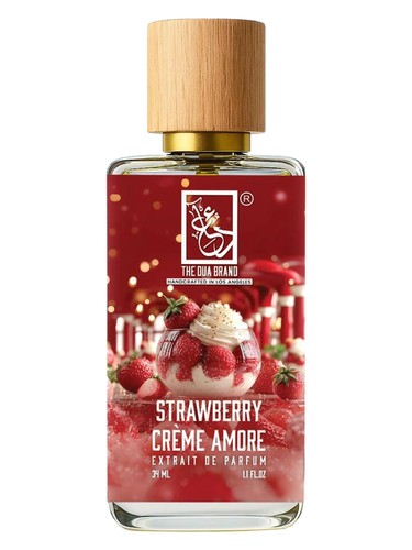 Frasco de Strawberry Crème Amore, de The Dua Brand