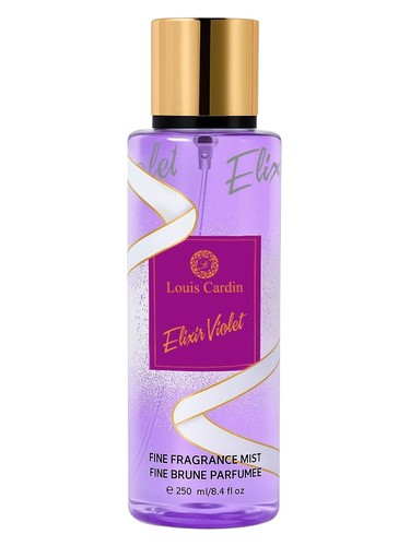 Frasco de Elixir Violet Fine Fragrance Mist, de Louis Cardin