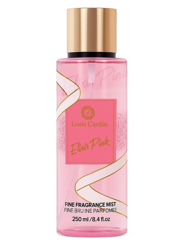 Frasco de Elixir Pink Fine Fragrance Mist, de Louis Cardin